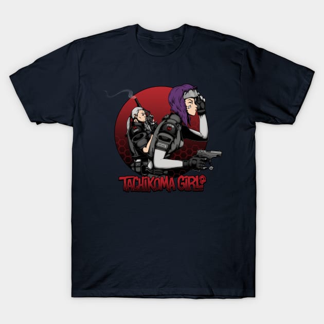 Tachi-Tank Girl T-Shirt by pigboom